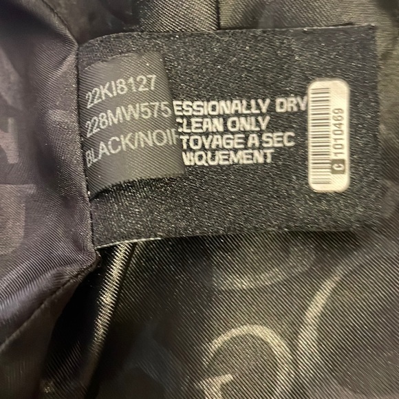 GUESS XL Black Double Breasted Peacoat / Nautical Jacket Wool Blend tailored - Picture 10 of 17